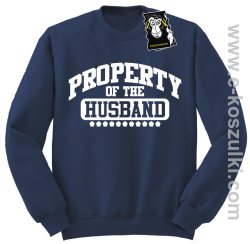 Property of the husband - bluza dla żony bez kaptura granatowa