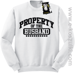 Property of the husband - bluza dla żony bez kaptura biała