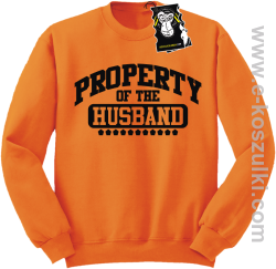 Property of the husband - bluza dla żony bez kaptura pomarańczowa