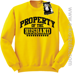 Property of the husband - bluza dla żony bez kaptura żółta