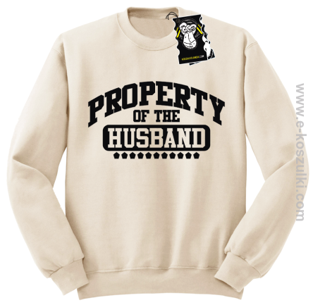Property of the husband - bluza dla żony bez kaptura beżowa
