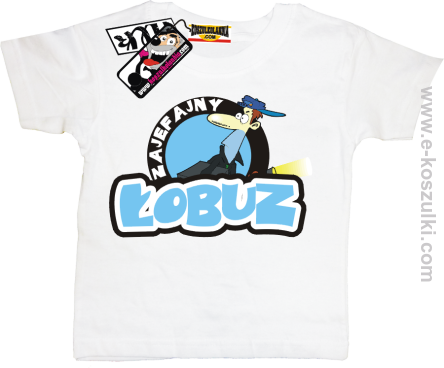 Łobuz koszulka dziecięca - biały