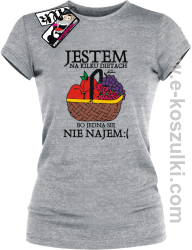 Jestem na kilku dietach - koszulka damska - melanżowy