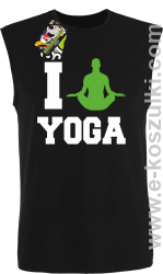 I love YOGA - bezrękawnik męski czarny