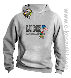 Lubię zapierdalać - rowerzysta - bluza z kapturem melanż