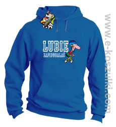 Lubię zapierdalać - rowerzysta - bluza z kapturem niebieski