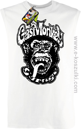 Gas monkey garage - bezrękawnik męski biały
