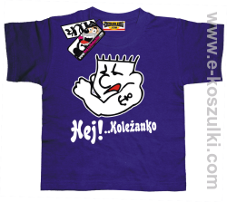 Hej koleżanko koszulka dziecięca - fioletowy