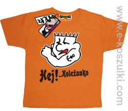 Hej koleżanko koszulka dziecięca - pomarańczowy