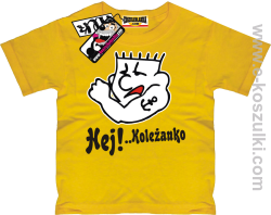 Hej koleżanko koszulka dziecięca - żółty