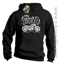 Motor I was born power styled - bluza z kapturem czarna