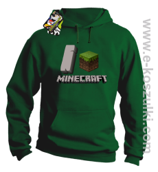 I love Minecraft - bluza z kapturem zielony
