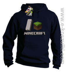 I love Minecraft - bluza z kapturem granatowa