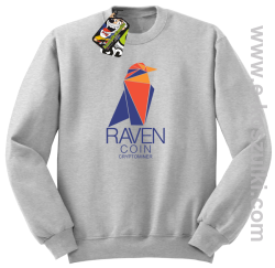 RAVEN Coin CryptoMiner - bluza męska bez kaptura melanż 