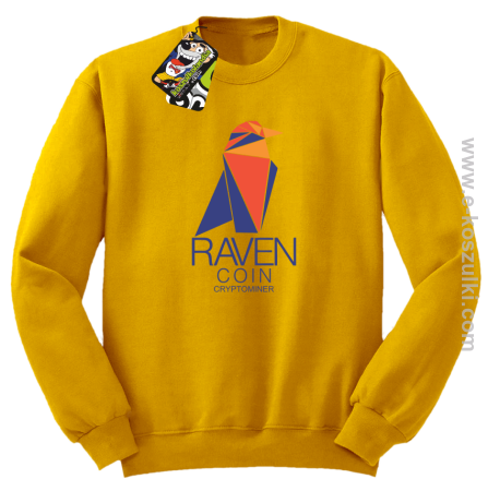 RAVEN Coin CryptoMiner - bluza męska bez kaptura 