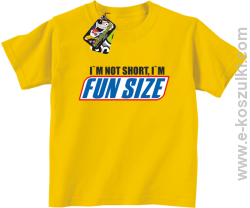 I`m not short i`m FunSize - koszulka dziecięca żółta