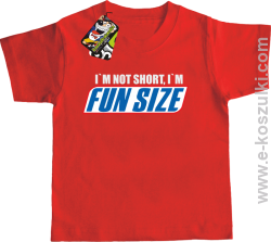 I`m not short i`m FunSize - koszulka dziecięca czerwona