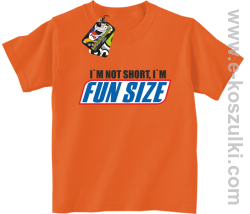 I`m not short i`m FunSize - koszulka dziecięca pomarańczowa