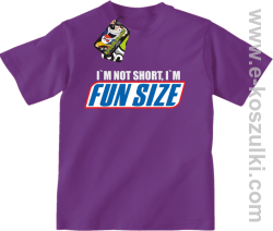 I`m not short i`m FunSize - koszulka dziecięca fioletowa
