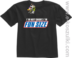 I`m not short i`m FunSize - koszulka dziecięca czarna