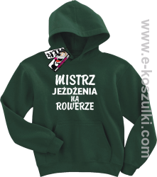 Mistrz jeżdżenia na rowerze bluza dziecięca - butelkowy