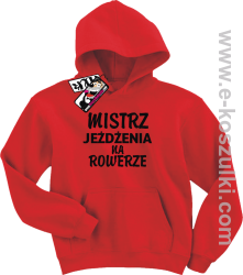 Mistrz jeżdżenia na rowerze bluza dziecięca - czerwony