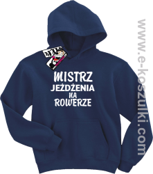 Mistrz jeżdżenia na rowerze bluza dziecięca - granat
