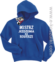 Mistrz jeżdżenia na rowerze bluza dziecięca - niebieski