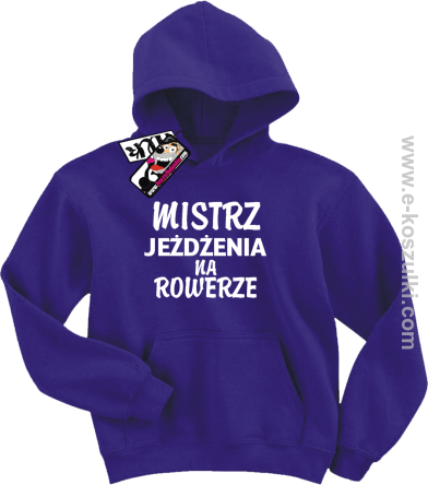 Mistrz jeżdżenia na rowerze bluza dziecięca - fioletowy
