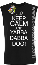 Keep Calm and Yabba Dabba Doo! - bezrękawnik męski czarny