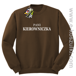 Pani kierowniczka - bluza bez kaptura brązowy