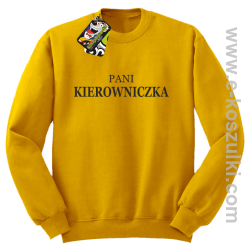 Pani kierowniczka - bluza bez kaptura żółty