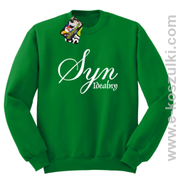 Syn idealny - bluza bez kaptura zielona