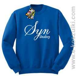 Syn idealny - bluza bez kaptura niebieska