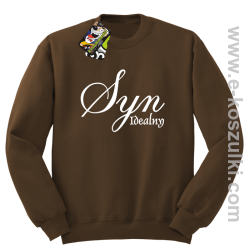 Syn idealny - bluza bez kaptura brązowa
