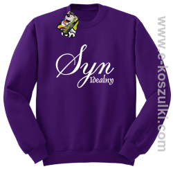 Syn idealny - bluza bez kaptura fioletowa