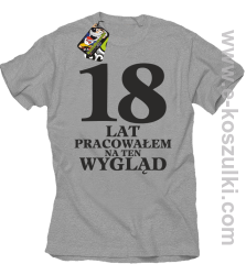 18 lat pracowałem na ten wygląd - koszulka męska melanż