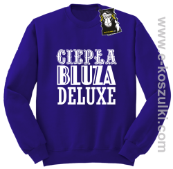 ciepła bluza deluxe- bluzy z nadrukiem-  fioletowy