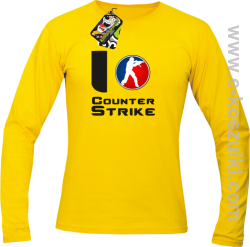 I love counter strike - longsleeve żółty