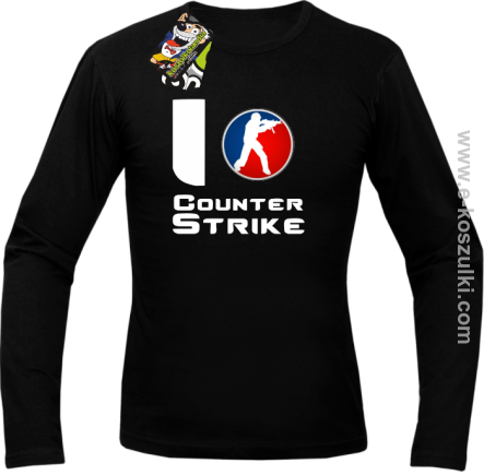 I love counter strike - longsleeve czarny