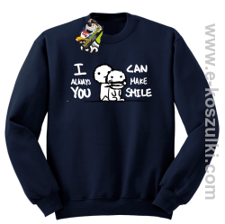 I can always make you smile - bluza dla zakochanych  granatowa