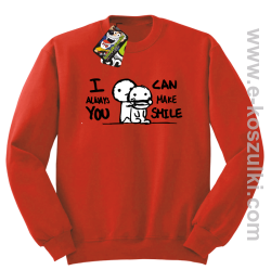 I can always make you smile - bluza dla zakochanych  czerwona