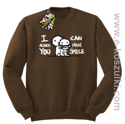 I can always make you smile - bluza dla zakochanych  brązowa
