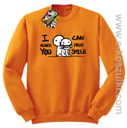 I can always make you smile - bluza dla zakochanych  pomarańczowa