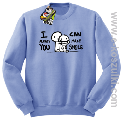 I can always make you smile - bluza dla zakochanych  błękitna
