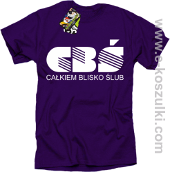 CBŚ - Całkiem Blisko Ślub - koszulka męska fioletowy