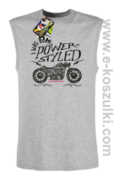 Motor I was born power styled - bezrękawnik męski melanż 