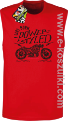 Motor I was born power styled - bezrękawnik męski czerwony