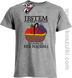 Jestem na kilku dietach - koszulka męska - melanżowy