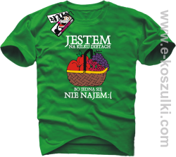 Jestem na kilku dietach - koszulka męska - zielony